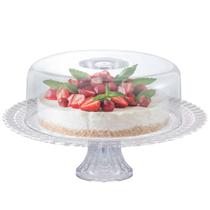 Boleira Com Pé Gourmet Em Vidro Com Tampa Plástica Ruvolo