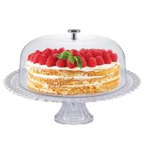 Boleira com Tampa e Pé De Vidro Elegância Ruvolo Boleira com Tampa e Pé De Vidro Elegância Ruvolo