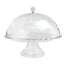 Boleira com tampa para bolo de plástico pet 32cm