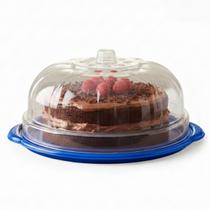 Boleira com Tampa Transparente e Alça Porta Bolo Grande