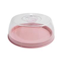 Boleira ComTampa Prato Redondo Porta Bolo Prato Pudim Manjar Pães Mesa Posta Café da Manhã Padaria