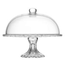 Boleira de Cristal com Pé e Tampa Diamond 31cm - Lyor Boleira de Cristal com Pé e Tampa Diamond 31cm - Lyor