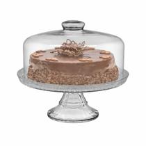 Boleira de Cristal com Tampa e Pé para Bolos, Tortas e Doce Boleira de Cristal com Tampa e Pé para Bolos, Tortas e Doce