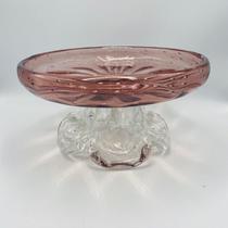 Boleira de Cristal Murano Vintage Rose 28x28x16cm