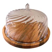 Boleira de Madeira com Tampa Haus - Domama Boleira de Madeira com Tampa Haus - Domama