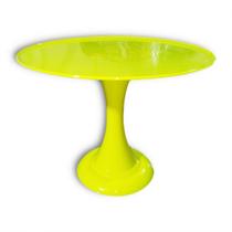 Boleira de Plástico Grande Gaia Amarela Neon - 32cm