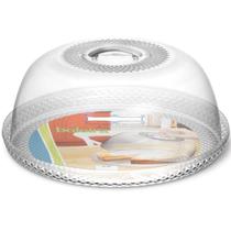 Boleira de Plastico Transparente com Tampa 34cm Diametro