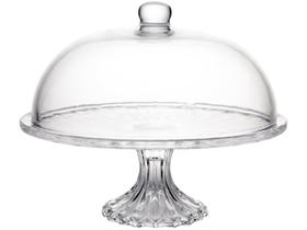 Boleira de Vidro Centro de Mesa com Tampa Diamond 31cm - Lyor Boleira de Vidro Centro de Mesa com Tampa Diamond 31cm - Lyor