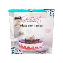 Boleira de Vidro com Tampa Acrílico