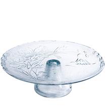 Boleira de vidro prato bolo salgados doce com pé 32X12 cm Boleira de vidro prato bolo salgados doce com pé 32X12 cm