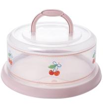 Boleira decorada com alça e rosca rosa Plasutil ref.3050 Boleira decorada com alça e rosca rosa Plasutil ref.3050