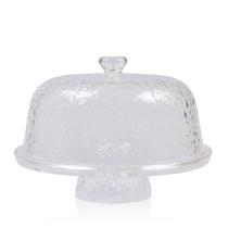 Boleira e Petisqueira Transparente Texturizada Em Acrílico Boleira e Petisqueira Transparente Texturizada Em Acrílico