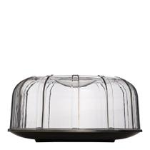 Boleira Elegance Resistente Redonda Com Tampa 30cm Preta em Policarbonato Não quebra Linha Profissional Cook VEM Boleira Elegance Resistente Redonda Com Tampa 30cm Preta em Policarbonato Não quebra Linha Profissional Cook VEM