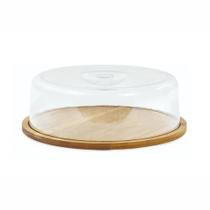 Boleira em Bambu com Cúpula Ecokitchen para Servir Bolo Mimo Boleira em Bambu com Cúpula Ecokitchen para Servir Bolo Mimo