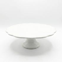 Boleira Flor em Cerâmica Premium: O Charme Escultural que Transforma sua Mesa (26cm) cor:BRANCO Boleira Flor em Cerâmica Premium: O Charme Escultural que Transforma sua Mesa (26cm) cor:BRANCO