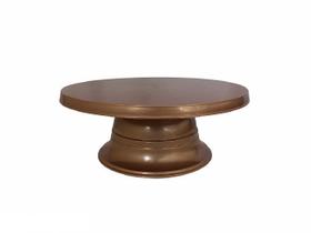 Boleira Giratória Rose Gold 26 cm Boleira para Confeitar Suporte para Bolo Bailarina Giratória