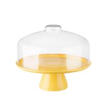 Boleira Grande Com Cúpula 25cm Com Pratos E Garfos - Brinox Boleira Grande Com Cúpula 25cm Com Pratos E Garfos - Brinox