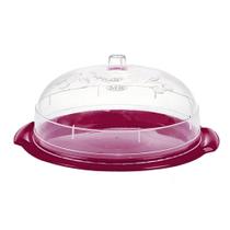 Boleira Grande Redonda Elegance Vinho 18x35cm Boleira Grande Redonda Elegance Vinho 18x35cm