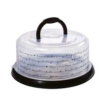 Boleira Leva e Traz em Plástico com Tampa Rosca e Alça Decorado -Plásutil