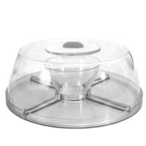 Boleira Mais Petisqueira Mais Saladeira cristal Com Tampa Linda