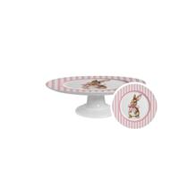 Boleira Pequena Laços de Páscoa Rosa Alleanza Boleira Pequena Laços de Páscoa Rosa Alleanza