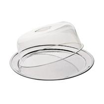 Boleira Porta Bolo Inox Com Tampa Acrílica 31cm Conjunto De 2 Peças