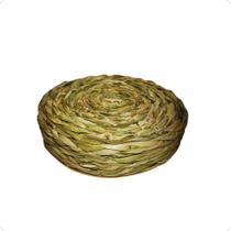 Boleira Porta Bolo Revestida Palha Ref: 258 Madeira Decoração Rústico