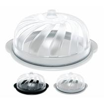 Boleira Porta Bolos E Tortas C/ Tampa Plástica Gourmet