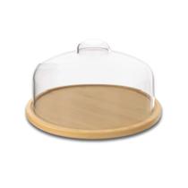 Boleira Prato em Bambu com Cúpula Coza Brisa Ø26,5 cm Brinox - 40652/3009