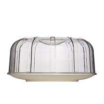 Boleira Premium Elegance Redonda Com Tampa 30cm Branca em Policarbonato Linha Profissional Não Quebra Cook VEM Boleira Premium Elegance Redonda Com Tampa 30cm Branca em Policarbonato Linha Profissional Não Quebra Cook VEM