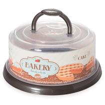 Boleira Redonda 28,5 cm com Alça Decorada Plasutil Boleira Redonda 28,5 cm com Alça Decorada Plasutil