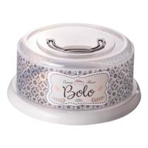 Boleira Redonda com Alça e Rosca Decorada Plasútil Retrô Boleira Redonda com Alça e Rosca Decorada Plasútil Retrô