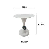 Boleira Suporte Bolo 17,5x22x26,5cm Branca Troca Tampa Resistente Boleira Suporte Bolo 17,5x22x26,5cm Branca Troca Tampa Resistente