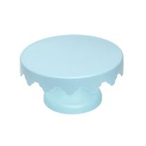 Boleira Suporte para Bolo Azul Claro Pequeno - 27cm