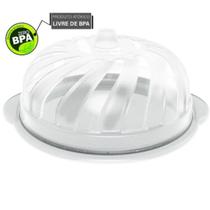 Boleira Suporte Porta Bolo Torta Doce com Tampa de Plástico - Uninjet