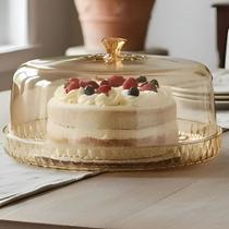 Boleira Tampa Plasútil Prato Porta Bolo Torta Borda Alta Citrino Boleira Tampa Plasútil Prato Porta Bolo Torta Borda Alta Citrino