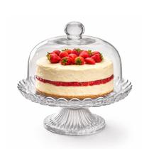 Boleira Vidro Com Tampa E Pé Cupula Porta Bolo Doces Mesa Posta Cafeteria 24 Cm Transparente Boleira Vidro Com Tampa E Pé Cupula Porta Bolo Doces Mesa Posta Cafeteria 24 Cm Transparente