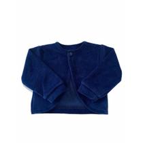Bolero Bebê Menina de Plush Azul Marinho Mundo Nina Kids
