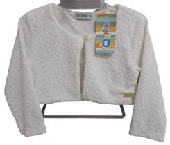 Bolero Casaquinho Bebê Menina Plush Inverno Luxo Zafielo 521
