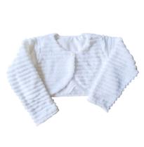Bolero Infantil Casaquinho Branco Festa Batizado Luxo