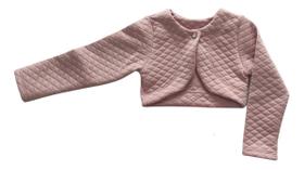 Bolero Infantil Menina Matelassê Festa Casual Luxo Casaco