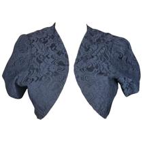 Bolero Manga Curta Renda Morena Luz Taxas Nas Costas