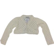 Bolero Tricot Fem Noruega Cru