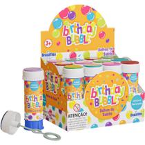 Bolha de Sabao Birthday 60ML C/JOGO - Brasilflex