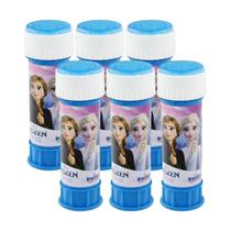 Bolha de sabão Frozen Brasilfex Kit com 6 unidades