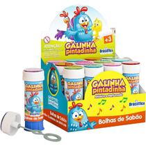 Bolha de sabao galinha pintadinha 60ml c/jogo brasilflex