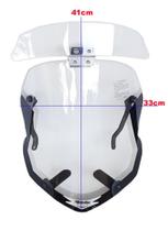 Bolha Parabrisa C/Defletor Lander 250 Xtz 2020 2021 2022 - Motovisor