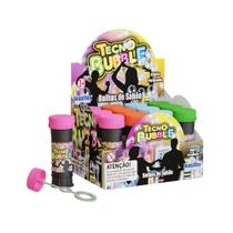 Bolha Sabão Tecno Bubble Neon Lembrancinha Com Jogo 1 Unidade