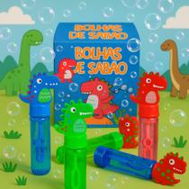Bolhas de Sabão Infantis Kit 12 Unid. Modelos Espiral,Unicórnio e Dinossauro Brinquedo Unissex