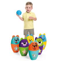 Boliche Bolibichos Coloridos TaTeTi com 02 Bolinhas